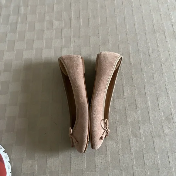 Flattered Suede Bow Ballet Flats - Picture 6 of 11